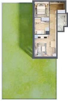3 pokoje, mieszkanie 47,56 m², piętro 2, oferta nr 1/16, Osiedle Kościuszki - Osiedle Premium, Brzeg, ul. Kościuszki