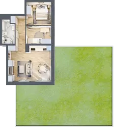 3 pokoje, mieszkanie 51,99 m², piętro 1, oferta nr 2/11, Osiedle Kościuszki - Osiedle Premium, Brzeg, ul. Kościuszki