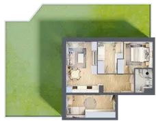 4 pokoje, mieszkanie 57,20 m², piętro 2, oferta nr 2/13, Osiedle Kościuszki - Osiedle Premium, Brzeg, ul. Kościuszki