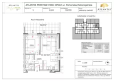2 pokoje, apartament 45,19 m², parter, oferta nr B5/0/03, Atlantis Prestige Park, Opole, Malinka, ul. Pomorska / Zielonogórska