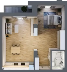 1 pokój, apartament 59,11 m², piętro 3, oferta nr 3_7, New Iron, Łódź, Śródmieście, ul. Andrzeja Struga 22