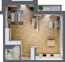 1 pokój, apartament 64,47 m², piętro 1, oferta nr 1_8, New Iron, Łódź, Śródmieście, ul. Andrzeja Struga 22