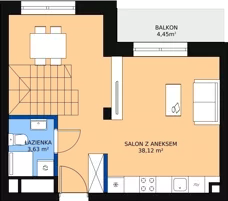 1 pokój, apartament 75,86 m², piętro 4, oferta nr 4_6, New Iron, Łódź, Śródmieście, ul. Andrzeja Struga 22