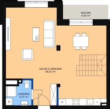 1 pokój, apartament 87,08 m², piętro 4, oferta nr 4_8, New Iron, Łódź, Śródmieście, ul. Andrzeja Struga 22