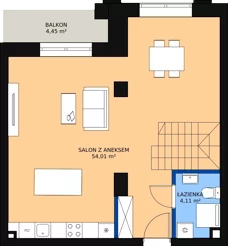 1 pokój, apartament 107,54 m², piętro 4, oferta nr 4_7, New Iron, Łódź, Śródmieście, ul. Andrzeja Struga 22
