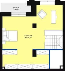 1 pokój, apartament 107,54 m², piętro 4, oferta nr 4_7, New Iron, Łódź, Śródmieście, ul. Andrzeja Struga 22