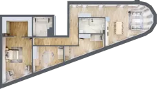4 pokoje, apartament 141,66 m², piętro 2, oferta nr 2_4, New Iron, Łódź, Śródmieście, ul. Andrzeja Struga 22