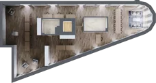 1 pokój, apartament 170,65 m², piętro 1, oferta nr 1_4, New Iron, Łódź, Śródmieście, ul. Andrzeja Struga 22