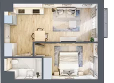 2 pokoje, mieszkanie 38,75 m², piętro 3, oferta nr A.200, Osiedle Fokus Ursus, Warszawa, Ursus, Szamoty, ul. Posag 7 Panien / Gierdziejewskiego