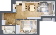 2 pokoje, mieszkanie 50,74 m², piętro 2, oferta nr A.165, Osiedle Fokus Ursus, Warszawa, Ursus, Szamoty, ul. Posag 7 Panien / Gierdziejewskiego