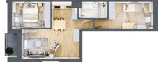 3 pokoje, mieszkanie 53,25 m², piętro 5, oferta nr A.111, Osiedle Fokus Ursus, Warszawa, Ursus, Szamoty, ul. Posag 7 Panien / Gierdziejewskiego