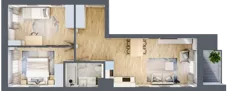3 pokoje, mieszkanie 58,36 m², piętro 5, oferta nr A.179, Osiedle Fokus Ursus, Warszawa, Ursus, Szamoty, ul. Posag 7 Panien / Gierdziejewskiego