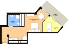 2 pokoje, apartament inwestycyjny 49,90 m², parter, oferta nr 011, Apollo Resort, Świnoujście, Dzielnica Nadmorska, ul. Uzdrowiskowa