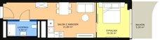 2 pokoje, apartament inwestycyjny 36,60 m², parter, oferta nr 034, Apollo Resort, Świnoujście, Dzielnica Nadmorska, ul. Uzdrowiskowa