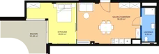 2 pokoje, apartament inwestycyjny 54,80 m², piętro 1, oferta nr 103, Apollo Resort, Świnoujście, Dzielnica Nadmorska, ul. Uzdrowiskowa