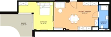 2 pokoje, apartament inwestycyjny 54,80 m², piętro 2, oferta nr 203, Apollo Resort, Świnoujście, Dzielnica Nadmorska, ul. Uzdrowiskowa