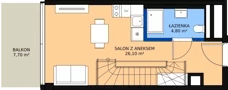 2 pokoje, apartament inwestycyjny 57,30 m², piętro 4, oferta nr 409, Apollo Resort, Świnoujście, Dzielnica Nadmorska, ul. Uzdrowiskowa