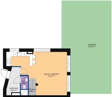 Dom 66,06 m², oferta nr A1, Triton Kampinos II, Łomna-Las, ul. Wiśniowa