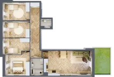 5 pokoi, mieszkanie 86,52 m², parter, oferta nr 9, Osiedle JAR Heweliusza - bud. D, Toruń, Wrzosy, JAR, ul. J. Heweliusza 15, 15A