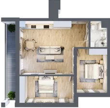 3 pokoje, mieszkanie 63,98 m², piętro 3, oferta nr 38, Solano Kołobrzeg, Kołobrzeg, ul. Św. Macieja 6A