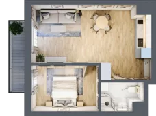 2 pokoje, mieszkanie 41,28 m², piętro 3, oferta nr 43, Solano Kołobrzeg, Kołobrzeg, ul. Św. Macieja 6A