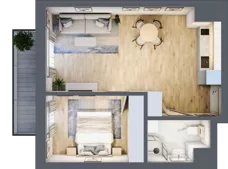 2 pokoje, mieszkanie 41,54 m², piętro 4, oferta nr 56, Solano Kołobrzeg, Kołobrzeg, ul. Św. Macieja 6A