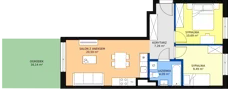 3 pokoje, mieszkanie 52,12 m², parter, oferta nr AC1.4, PUR na Kamionku, Warszawa, Praga Południe, Kamionek, ul. Żupnicza