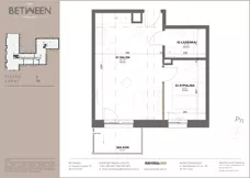 2 pokoje, mieszkanie 37,49 m², piętro 2, oferta nr 79, Between, Łódź, Śródmieście, ul. Dowborczyków 12
