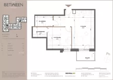 2 pokoje, mieszkanie 51,33 m², piętro 3, oferta nr 36, Between, Łódź, Śródmieście, ul. Dowborczyków 12
