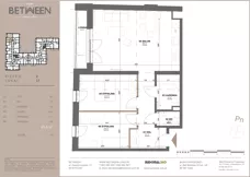 3 pokoje, mieszkanie 66,22 m², piętro 2, oferta nr 17, Between, Łódź, Śródmieście, ul. Dowborczyków 12