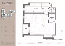 3 pokoje, mieszkanie 66,55 m², piętro 2, oferta nr 21, Between, Łódź, Śródmieście, ul. Dowborczyków 12