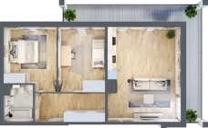 3 pokoje, mieszkanie 68,01 m², piętro 1, oferta nr M9, Prato Park, Kraków, Czyżyny, ul. Na Łąkach