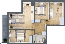 4 pokoje, mieszkanie 69,58 m², piętro 1, oferta nr M19, Prato Park, Kraków, Czyżyny, ul. Na Łąkach