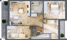 4 pokoje, mieszkanie 74,59 m², piętro 1, oferta nr D4, Sandomierska 165, Kielce, Nowy Folwark, ul. Sandomierska 165
