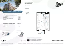 2 pokoje, mieszkanie 39,99 m², piętro 5, oferta nr A1.1.5.M20, Nowe Promenady, Wrocław, Kleczków, Psie Pole, ul. Czesława Miłosza