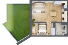 1 pokój, mieszkanie 41,66 m², parter, oferta nr A1.1.0.M2, Nowe Promenady, Wrocław, Kleczków, Psie Pole, ul. Czesława Miłosza