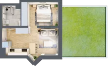 1 pokój, mieszkanie 30,05 m², piętro 1, oferta nr A2.4.1.M9, Nowe Promenady, Wrocław, Kleczków, Psie Pole, ul. Czesława Miłosza
