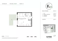 2 pokoje, mieszkanie 49,29 m², piętro 2, oferta nr A.2.2, K48, Gdańsk, Przymorze, ul. Kołobrzeska 48