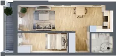 2 pokoje, mieszkanie 38,55 m², piętro 1, oferta nr 5/M10, Nowa Cegielnia, Gorzów Wielkopolski, Janice, ul. Warszawska 185