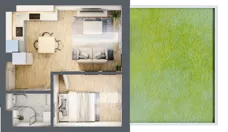2 pokoje, mieszkanie 32,82 m², parter, oferta nr 5A/M6, Nowa Cegielnia, Gorzów Wielkopolski, Janice, ul. Warszawska 185