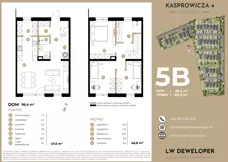 Dom 96,40 m², oferta nr 5B, Osiedle Kasprowicza 4 - domy, Łódź, Widzew, Nowosolna, ul. Kasprowicza 4