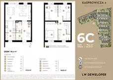 Dom 96,40 m², oferta nr 6C, Osiedle Kasprowicza 4 - domy, Łódź, Widzew, Nowosolna, ul. Kasprowicza 4