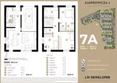 Dom 127,30 m², oferta nr 7A, Osiedle Kasprowicza 4 - domy, Łódź, Widzew, Nowosolna, ul. Kasprowicza 4