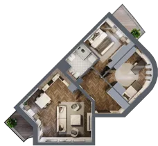 2 pokoje, mieszkanie 59,50 m², parter, oferta nr 21, Osiedle Nove, Ostróda, ul. 1 Dywizji
