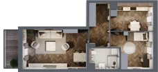 2 pokoje, mieszkanie 53,14 m², parter, oferta nr 19, Osiedle Nove, Ostróda, ul. 1 Dywizji