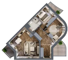 3 pokoje, mieszkanie 64,22 m², piętro 1, oferta nr 24, Osiedle Nove, Ostróda, ul. 1 Dywizji