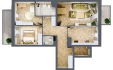 3 pokoje, mieszkanie 74,85 m², parter, oferta nr bud-1-M13, Osiedle Central Park - etap II, Kajkowo, ul. Widok