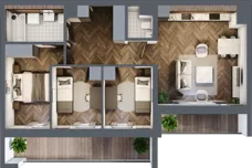 4 pokoje, mieszkanie 67,53 m², piętro 1, oferta nr 1-23, Fromborska, Elbląg, Nad Jarem, ul. Fromborska 2B