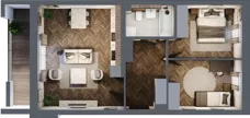 3 pokoje, mieszkanie 60,18 m², parter, oferta nr 2-58, Fromborska, Elbląg, Nad Jarem, ul. Fromborska 2B