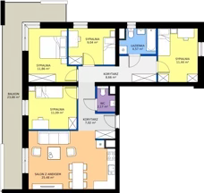 5 pokoi, mieszkanie 91,33 m², parter, oferta nr 2-2, Fromborska, Elbląg, Nad Jarem, ul. Fromborska 2B